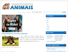 Tablet Screenshot of direitosdosanimais.com